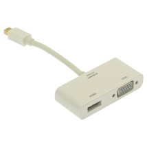 4 Inch Mini Displayport Male To Vga And Hdmi Female Adapter Cable - £41.55 GBP