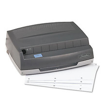 50-Sheet 350MD Electric Three Hole Punch- 1/4&quot; Holes- Gray - £440.29 GBP