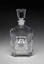 McLysaght Irish Coat of Arms Whiskey Decanter (Sand Etched) - £37.60 GBP
