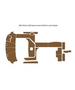 2007 Rinker 280 Express Swim Platform Cockpit Pad Boat EVA Foam Teak Flo... - $1,224.23 CAD