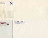Republic Airlines Envelopes 3 Different Hartsfield Atlanta &amp; Credit Union  - £13.96 GBP