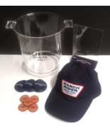 Ranch Rider Spirits Co Hat Bar Table Tent Promo Beer Clear Ice Bucket Lot - £30.79 GBP