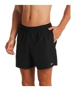 NIKE MEN&#39;S SWIM TRUNKS SIDE POCKETS FRONT DRAWSTRING  BLACK SIZE XL - €16,98 EUR