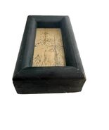 Vintage Framed Woodland Landscape Pen &amp; Ink Style Drawing Folk Art Wall ... - $21.60