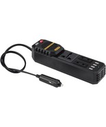 A 200W Power Inverter That Converts Dc 12V To Ac 220V And Features 4 Usb... - $40.97