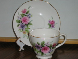 Vintage Duchess English Bone China Cup &amp; Saucer - Beautiful Floral Pattern - £11.79 GBP