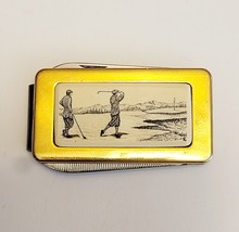 Antique 1950s Harlow Money Clip Golf Design Multi-Tool Thin 2 x 1 - £50.12 GBP