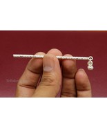 Elegant holy Solid sterling silver idol krishna flute, silver bansuri su506 - $66.04 CAD