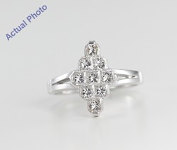 18k White Marquise Shape Princess Diamond Ring (1.28 Ct G VS Clarity) - £1,296.81 GBP