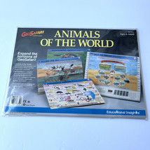 Vintage 1990 Geosafari Animals Of The World EI-8712 10 Cards 20 Lessons ... - $280.38 MXN