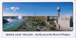 Ontario Postcard Niagara Falls Maple Leaf Village Sheraton Long Card  - $4.94