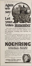 1921 Print Ad Koehring Concrete Mixers Concrete Wagon Muddy Road Milwaukee,WI - £13.40 GBP