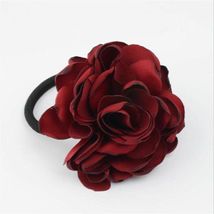 1pc Big Rose Elastic Hair Tie Floral Fashion Ponytail Holder Women Hair ... - £13.74 GBP