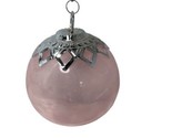 Seasons of Cannon Falls Pink Crackle Glass Kuegel Christmas Ornament 4 inch - $16.17