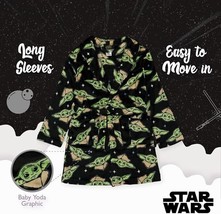 Disney Star Wars Boys Yoda Bathrobe Grogu Millenium Falcon Polyester Siz... - $18.60