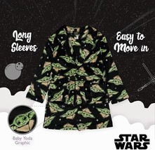 Disney Star Wars Boys Yoda Bathrobe Grogu Millenium Falcon Polyester Size 4 NEW - £14.86 GBP