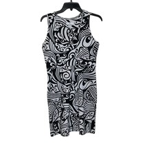 Jude Connally Sleeveless Dress Size Small Black White Floral Stretch Womens - £31.57 GBP