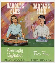 Harold&#39;s Club For Fun Reno Nevada Brochure 1950&#39;s Amazingly Different  - $55.34