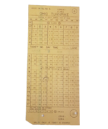 Vintage 1962 Ohio Turnpike Toll Highway Receipt Ticket Stub Travel Colle... - $148.52 MXN