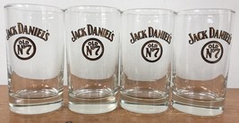 Set 4 Vintage Jack Daniels Old No 7 Highball Toast Rocks Whiskey Glasses 5&quot; - £111.90 GBP