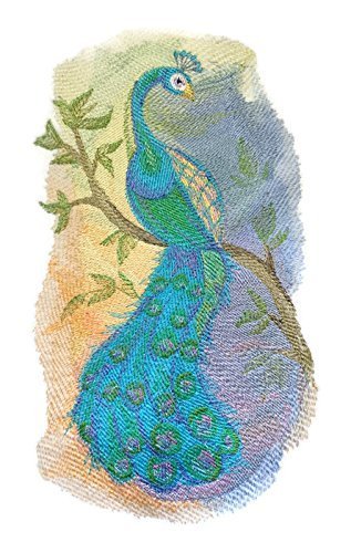 Nature Weaved in Threads, Amazing Birds Kingdom[Peacock in Watercolor] [Custom a