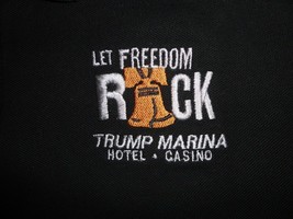 Vintage 2002 Black Trump Marina Casino Let Freedom Rock July 4th Polo Sh... - $40.98