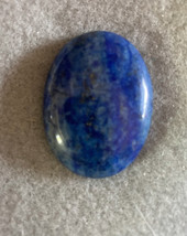 Blue Lapis Lazuli Cab 40x30mm, B Grade, deep denim blue, 30x40mm cabochon - $185.64 MXN