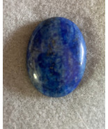 Blue Lapis Lazuli Cab 40x30mm, B Grade, deep denim blue, 30x40mm cabochon - $10.00