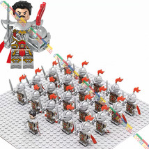 21pcs Medieval War Castle Kingdom Empire Knights Warrior Minifigures Bricks Toys - £25.16 GBP