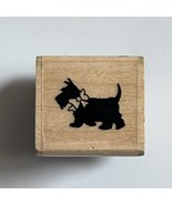 Scotty Dog Scottie Rubber Stamp Inkadinkado A691 Fine Line Classics 1" x 1" WM - $7.85
