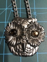 Vintage New Never worn Banana Republic Owl Head Necklace Fast Shipping Rare Rite - £15.78 GBP
