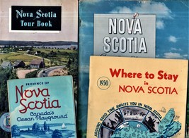 Nova Scotia Vintage 1950&#39;s - 4 Vintage Broshures &amp; Maps - £7.07 GBP