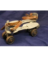 Pair Antique Vintage UNION HARDWARE Adjustable Roller Skates Leather Str... - £19.74 GBP