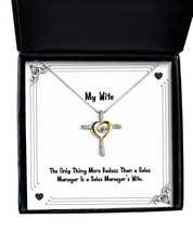 Inappropriate Wife Cross Dancing Necklace, The Only Thing More Badass Th... - £39.00 GBP