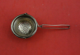 Coin Silver French Style Tea Strainer 4 1/4&quot; unmarked Antique Vintage - £149.56 GBP
