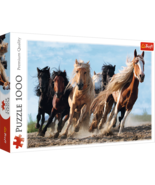 1000 Piece Jigsaw Puzzles, Galloping Horses, Wild Horse Puzzle, Animal P... - $36.55
