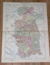 1888 Antique MALTE-BRUN Map Donau Danube Ulm Wuerttemberg Germany - £13.45 GBP