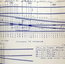 1959 Railroad Bangor Aroostook Original Blueprint #8 Turnout Crossover A... - €40,84 EUR