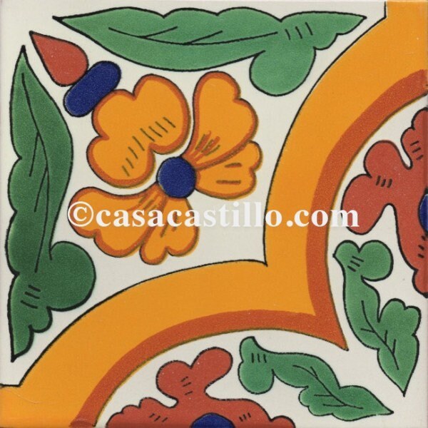 Mexican Talavera Ceramic Tiles Barroco Handcrafted  - San Millan -  (you... - $199.00