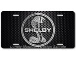 Shelby Cobra Inspired Art Gray on Mesh FLAT Aluminum Novelty License Tag... - $17.99