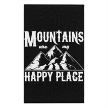 Personalized Rally Towel: Soft &amp; Absorbent, 11x18, Mountain Quote Print,... - £13.97 GBP