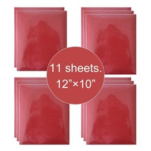 11 Sheet 12&quot;x10&quot; Red Glitter HTV Iron On Heat Transfer Vinyl for T-Shirt... - $15.59