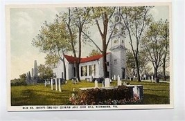 Old ST Johns Church  Linen Postcard Richmond VA - £7.76 GBP