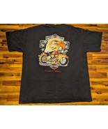 Harley Davidson T shirt Mens XL VINTAGE Cozumel Mexico Eagle Black Fade ... - £15.97 GBP