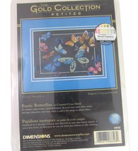 Dimensions Gold Collection Petites Exotic Butterflies Cross Stitch Kit 6846 vtg - $14.80