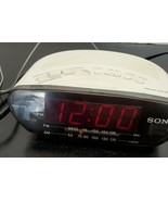 Sony Dream Machine AM/FM Clock Radio - White - Battery or Electric - Red... - £12.88 GBP