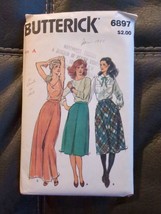 Butterick 6897 Misses Skirt Pattern Varied Looks Sizes 8 - 12 Vintage A - $10.44