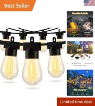 Durable 96FT LED String Lights - Waterproof, End-to-End Connectable, War... - $34.50
