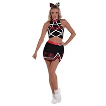 Party Time Evil Spirit 3 Piece Halloween Costume Wicked Cheerleader Adul... - $14.84