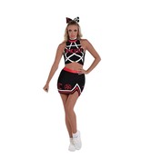 Party Time Evil Spirit 3 Piece Halloween Costume Wicked Cheerleader Adul... - $20.20 CAD
